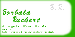 borbala ruckert business card